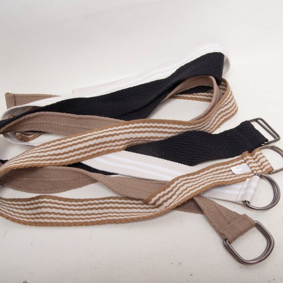 Men’s Polyester Belts Lot (4) – 47” – Neutral Colors – Never Used - Picture 4 of 4